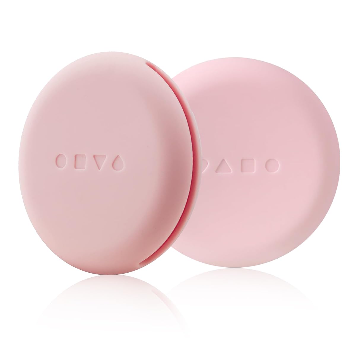 MAYCREATE Silicone Makeup Sponge Puff Holder, Travel Powder Puff Case Organizer, Soft & Durable Beauty Blender Storage - Pink MAYCREATE Silicone Makeup Sponge Puff Holder, Travel Powder Puff Case Organizer, Soft & Durable Beauty Blender Storage - Pink